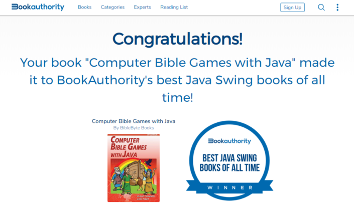 BookAuthority Selects Computer Bible Games With Java As One Of The 3